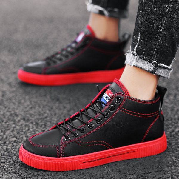 2019 autumn & winter men hight-casual shoes korean-style students wear-resistant shoes classic versatile men's, Black
2019 autumn & winter men hight-casual shoes korean-style students wear-resistant shoes classic versatile men's, Black