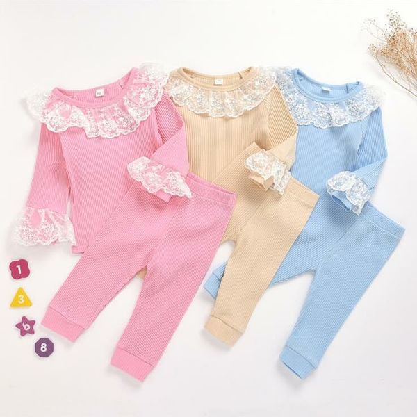 baby clothes kids girls lace clothing sets child article pit pants suits solid long sleeve shirts trousers homewear pajamas sets ayp640, Blue
baby clothes kids girls lace clothing sets child article pit pants suits solid long sleeve shirts trousers homewear pajamas sets ayp640, Blue
