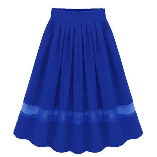 royal blue elegant patchwork mesh pleated skirts women european style elastic waist chiffon skirt knee-length skirt female, Black
royal blue elegant patchwork mesh pleated skirts women european style elastic waist chiffon skirt knee-length skirt female, Black