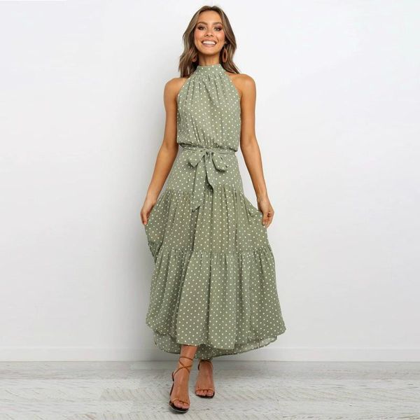 spring summer women dress 2020 floral print halter sleeveless casual long dress elegant bohe maxi dresses vestidos, Black;gray
spring summer women dress 2020 floral print halter sleeveless casual long dress elegant bohe maxi dresses vestidos, Black;gray