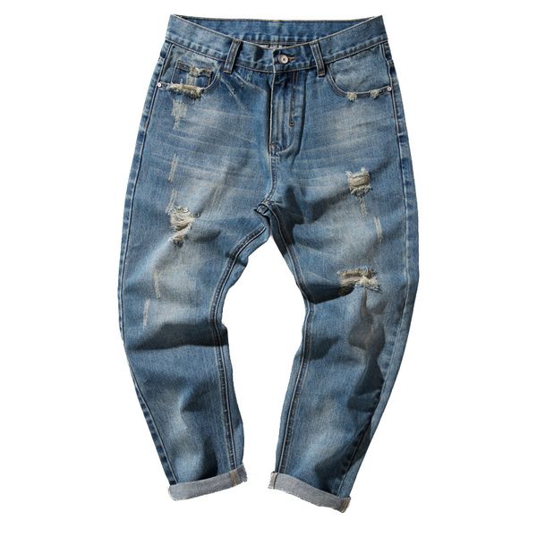 fashion vintage men ripped jeans cotton harem denim pants loose baggy distressed jeans brand hip hop trousers big size 4xl, Blue
fashion vintage men ripped jeans cotton harem denim pants loose baggy distressed jeans brand hip hop trousers big size 4xl, Blue