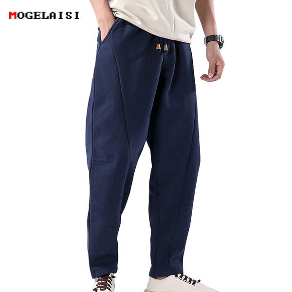 winter men's pants thick linen cotton elastic waist 76-98cm men trousers slim flax full length pants linen fleece size m-3xl, Black
winter men's pants thick linen cotton elastic waist 76-98cm men trousers slim flax full length pants linen fleece size m-3xl, Black