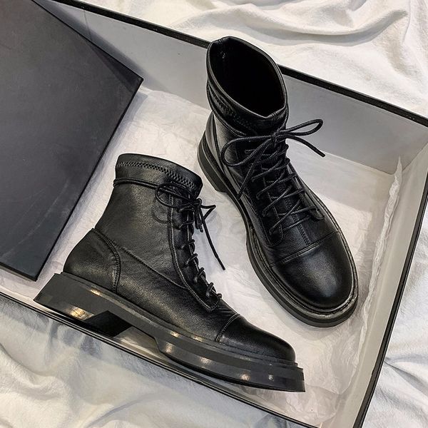 rimocy spring 2020 womens black leather ankle boots soft elastic comfy ladies shoes woman lace up platform gothic biker boots
rimocy spring 2020 womens black leather ankle boots soft elastic comfy ladies shoes woman lace up platform gothic biker boots