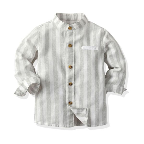 baby boy shirt casual fall long striped grey cotton boy shirts for children fashion toddler blouse christmas sales, White;black
baby boy shirt casual fall long striped grey cotton boy shirts for children fashion toddler blouse christmas sales, White;black