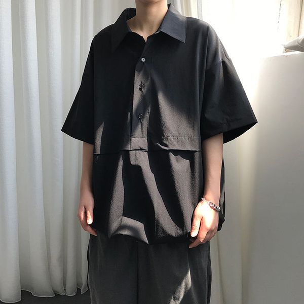 2020 summer new youth popular men's solid color half-button loose five-point sleeve shirt fashion casual pullover -3xl, White;black
2020 summer new youth popular men's solid color half-button loose five-point sleeve shirt fashion casual pullover -3xl, White;black