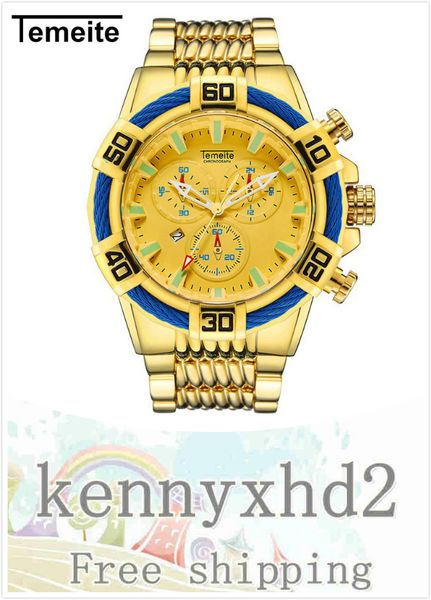 2020 fashion aristocracy gold men's watch false three eye big dial steel band quartz watch, Slivery;brown
2020 fashion aristocracy gold men's watch false three eye big dial steel band quartz watch, Slivery;brown