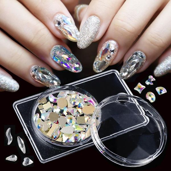 1 box multi sizes 3d glass rhinestones mixed designs flat-back white ab color crystal diamond gem diy nail art decoration la1568, Silver;gold
1 box multi sizes 3d glass rhinestones mixed designs flat-back white ab color crystal diamond gem diy nail art decoration la1568, Silver;gold