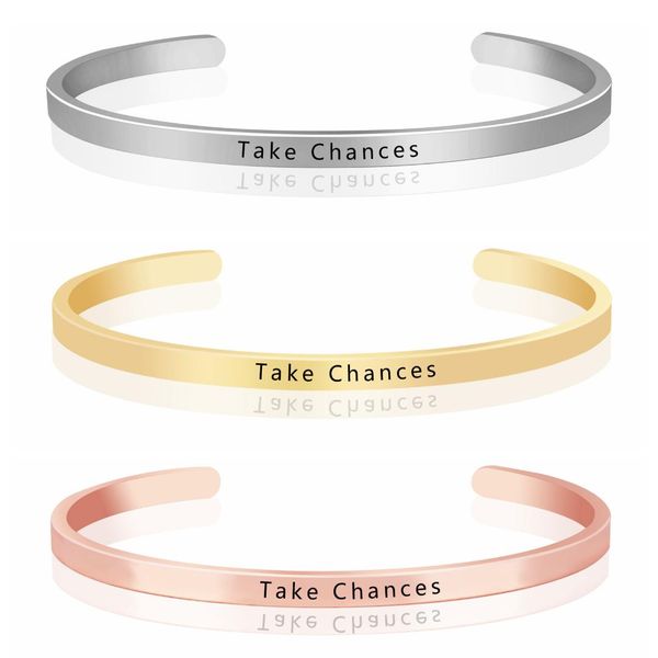 kcaloe inspirational brass bracelet take chances word bracelet friendship gift quote jewelry cuff bangle, White
kcaloe inspirational brass bracelet take chances word bracelet friendship gift quote jewelry cuff bangle, White