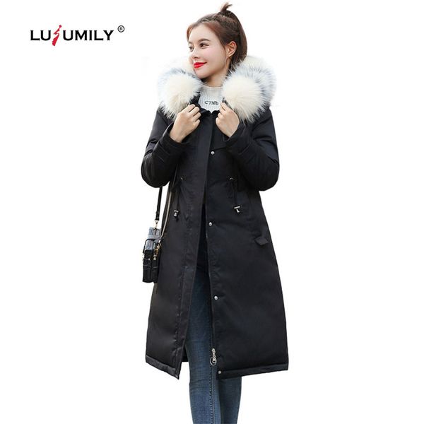 lusumily 2019 new winter coat women slim women's jacket cotton padded warm thicken solid hooded belt long jackets parka femme, Black
lusumily 2019 new winter coat women slim women's jacket cotton padded warm thicken solid hooded belt long jackets parka femme, Black