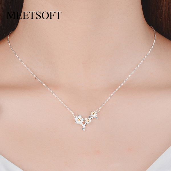 pendant necklaces meetsoft 925 silver necklace minimalist clavicle chain female small plum branch cherry blossoms jewerly gift
pendant necklaces meetsoft 925 silver necklace minimalist clavicle chain female small plum branch cherry blossoms jewerly gift