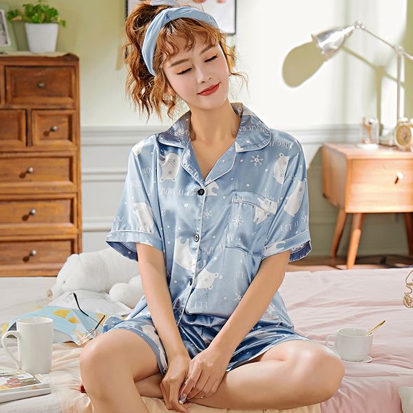 short sleeve silk pajamas spring women summer pajama sets silk pajama sleepwear pyjamas plus size nightwear set, Black;red
short sleeve silk pajamas spring women summer pajama sets silk pajama sleepwear pyjamas plus size nightwear set, Black;red