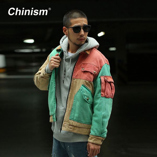 color patchwork wool collar thick coats mens multi pockets loose parkas jackets stylish streetwear mens winter hip hop, Black
color patchwork wool collar thick coats mens multi pockets loose parkas jackets stylish streetwear mens winter hip hop, Black
