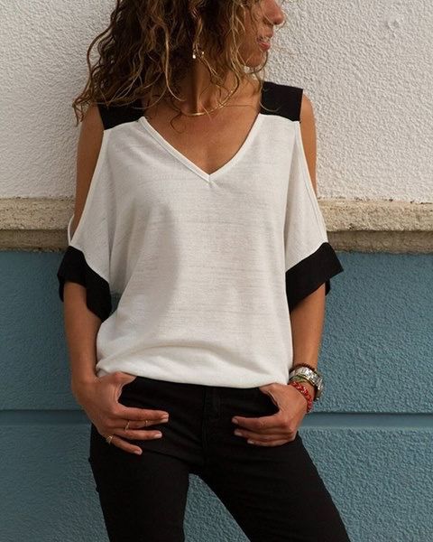 designer women t shirt brand 2019 women's summer explosions design luxury off-the-shoulder v-neck short-sleeved t-shirt women's sh, White
designer women t shirt brand 2019 women's summer explosions design luxury off-the-shoulder v-neck short-sleeved t-shirt women's sh, White