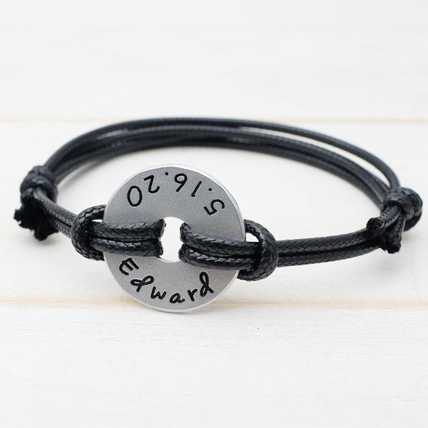personalized name bracelet leather bracelet for boyfriend custom rope friend gift cord, White
personalized name bracelet leather bracelet for boyfriend custom rope friend gift cord, White