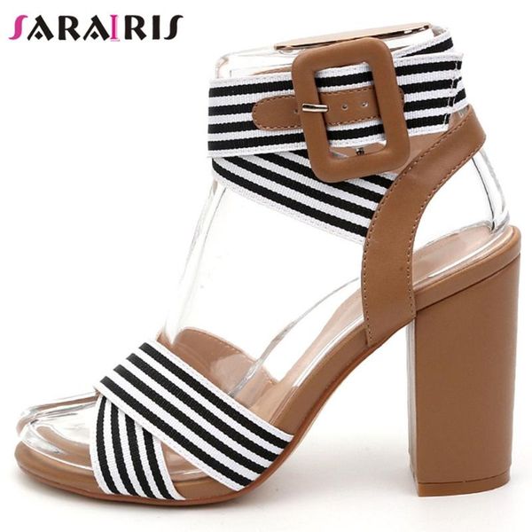 sarairis striped ankle strap high heels sandals women 2020 party casual sandals ladies summer gladiator shoes, Black
sarairis striped ankle strap high heels sandals women 2020 party casual sandals ladies summer gladiator shoes, Black