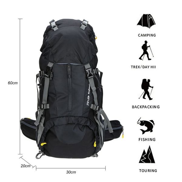 50/70l outdoor backpack camping bag waterproof mountaineering hiking backpacks molle sports bags climbing trekking rucksack
50/70l outdoor backpack camping bag waterproof mountaineering hiking backpacks molle sports bags climbing trekking rucksack