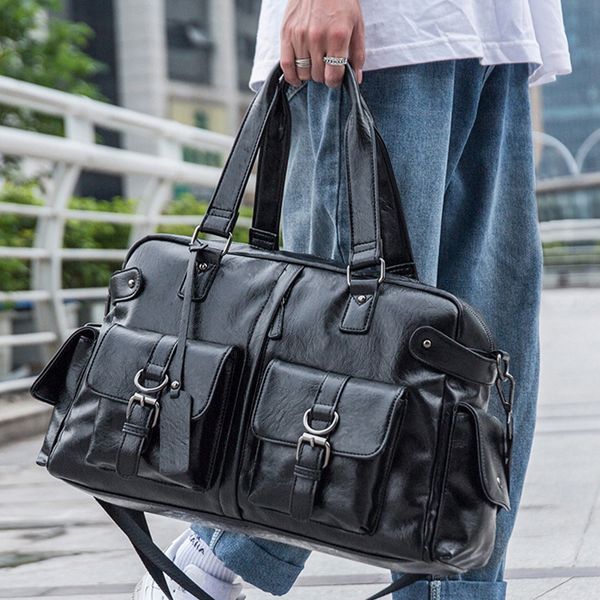fashion men's travel bags luggage waterproof suitcase duffel bag big large capacity bags casual high-capacity pu leather handbag
fashion men's travel bags luggage waterproof suitcase duffel bag big large capacity bags casual high-capacity pu leather handbag