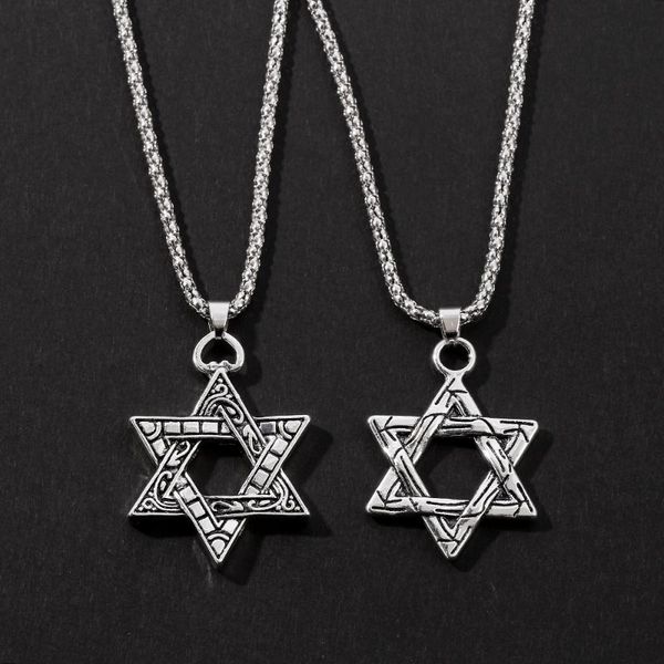 classic hexagram pendants necklaces for men religious fashion harajuku star of david necklace charm jewelry come and get it, Silver
classic hexagram pendants necklaces for men religious fashion harajuku star of david necklace charm jewelry come and get it, Silver