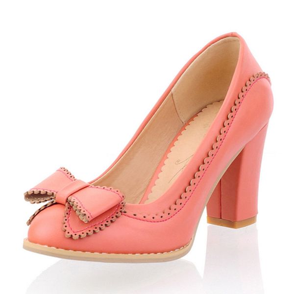 Plus Size 34-43 Women Pumps Sweet Bowtie High Heels Shoes Women Slip On Chunky Party Wedding Shoes Women Prom Footwear
Plus Size 34-43 Women Pumps Sweet Bowtie High Heels Shoes Women Slip On Chunky Party Wedding Shoes Women Prom Footwear