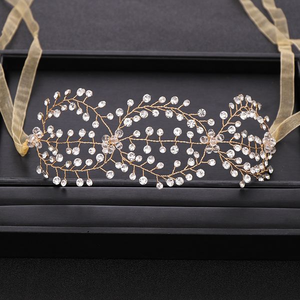 trendy handmade rhinestone crystal headdress bride headband wedding hair accessories women's hair band gold headband accessories, Golden;white
trendy handmade rhinestone crystal headdress bride headband wedding hair accessories women's hair band gold headband accessories, Golden;white
