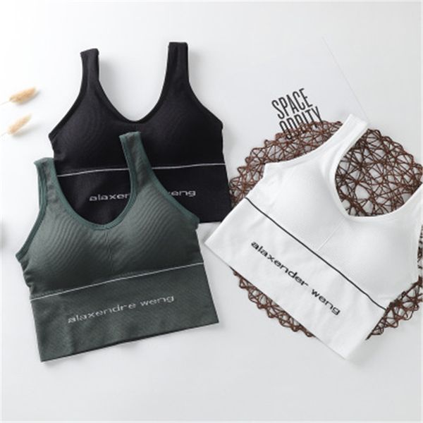 women sports bra for fitness padded underwear size a-d cup letters yoga bra for women solid cotton, White;black
women sports bra for fitness padded underwear size a-d cup letters yoga bra for women solid cotton, White;black