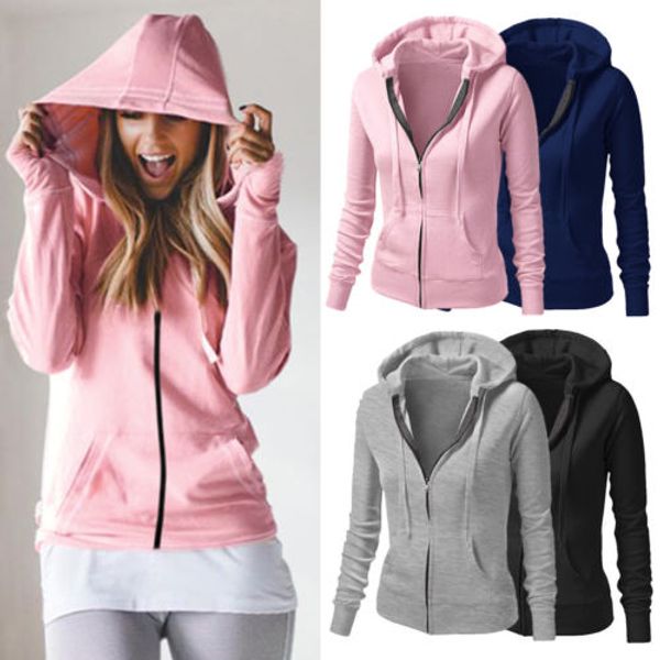 womens plain hoodies fleece sweatshirt hooded coat casual zipper jacket outwear, Tan;black
womens plain hoodies fleece sweatshirt hooded coat casual zipper jacket outwear, Tan;black