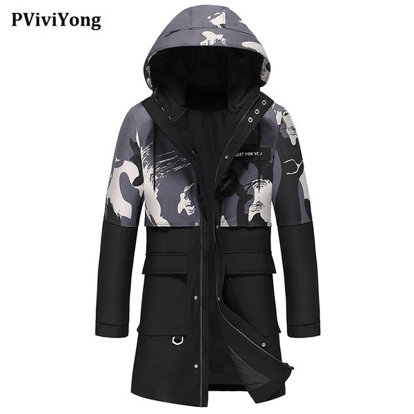 pviviyong 2019 winter new fashion hooded collars 80% white duck down jacket , long zipper parka men coat yr8103, Black
pviviyong 2019 winter new fashion hooded collars 80% white duck down jacket , long zipper parka men coat yr8103, Black