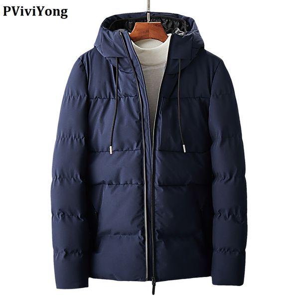 pviviyong 2019 winter fashion jackets men cotton short coat men clothes hooded parka 818, Black 
pviviyong 2019 winter fashion jackets men cotton short coat men clothes hooded parka 818, Black