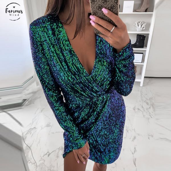 sequin glitter deep v neck slit dress women elegant bodycon dresses long sleeve autumn irregular shiny dress dropshipping, Black;gray
sequin glitter deep v neck slit dress women elegant bodycon dresses long sleeve autumn irregular shiny dress dropshipping, Black;gray