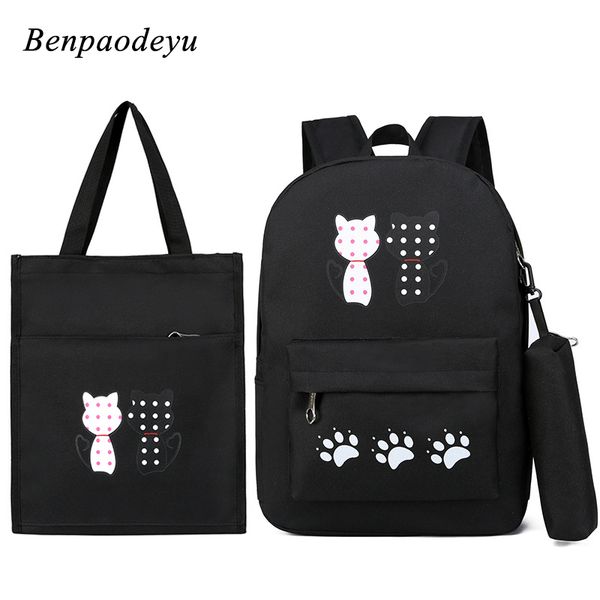 fashion cartoon children school bags cute cat printing kids backpacks comfort light canvas backpacks girls school bags 3pcs/set
fashion cartoon children school bags cute cat printing kids backpacks comfort light canvas backpacks girls school bags 3pcs/set