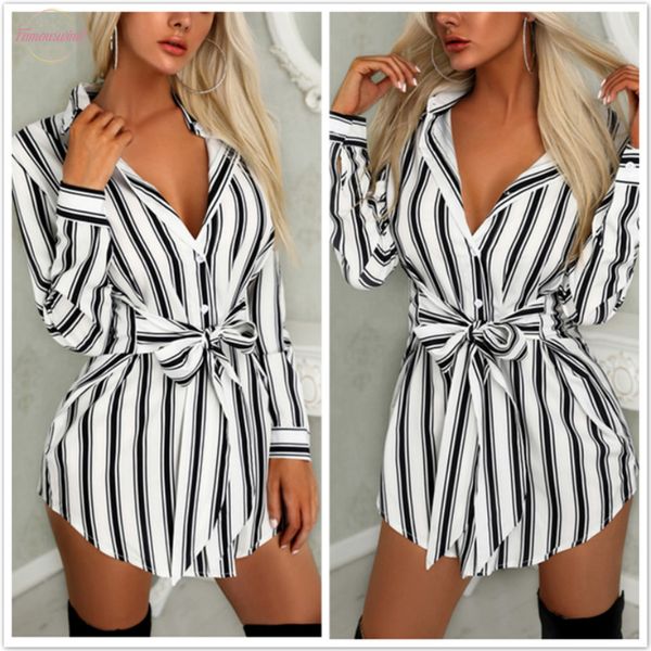 women fashion long sleeve button bandage shirt dress v neck stripe print summer mini shirt dresses dress shirtdress, Black;gray
women fashion long sleeve button bandage shirt dress v neck stripe print summer mini shirt dresses dress shirtdress, Black;gray