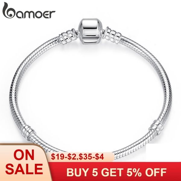 bamoer christmas sale authentic 100% 925 sterling silver snake chain bangle & bracelet luxury jewelry 17-20cm pas902 c19021501, Black
bamoer christmas sale authentic 100% 925 sterling silver snake chain bangle & bracelet luxury jewelry 17-20cm pas902 c19021501, Black