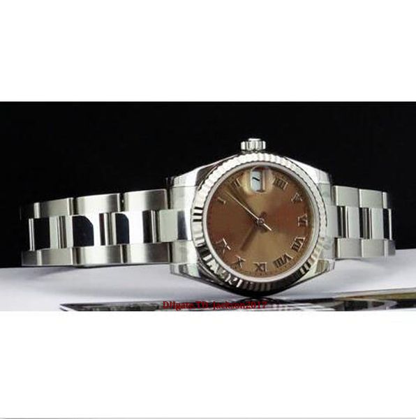 christmas gift 8 style ladies watches stainless steel 18k white gold 178274 automatic 2813 light brown dial roman numeral 31mm, Slivery;brown
christmas gift 8 style ladies watches stainless steel 18k white gold 178274 automatic 2813 light brown dial roman numeral 31mm, Slivery;brown