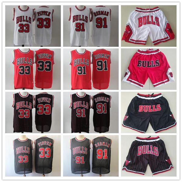 mens chicago bulls throwback jersey scottie 33 pippen dennis 91 rodman basketball shorts basketball jersey red black white, Black;red
mens chicago bulls throwback jersey scottie 33 pippen dennis 91 rodman basketball shorts basketball jersey red black white, Black;red