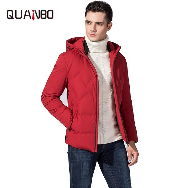 quanbo 2019 new men warm winter jacket simple fashion hooded coat business design duck down jacket men brand parkas, Black
quanbo 2019 new men warm winter jacket simple fashion hooded coat business design duck down jacket men brand parkas, Black
