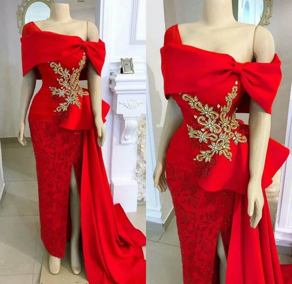long red mermaid prom dresses tulle appliqued off the shoulder beaded evening dress custom made sweep train formal occasion gowns, Black
long red mermaid prom dresses tulle appliqued off the shoulder beaded evening dress custom made sweep train formal occasion gowns, Black