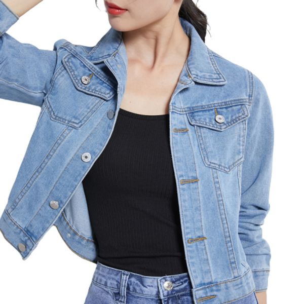 2020 spring autumn new fashion female long sleeve solid wild casual outerwear denim coats jacket denim jackets women basic coats, Black;brown
2020 spring autumn new fashion female long sleeve solid wild casual outerwear denim coats jacket denim jackets women basic coats, Black;brown