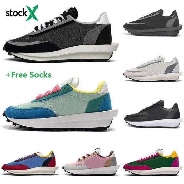 sacai x ldv waffle running shoes men women black white grey pink green yellow varsity blue ldwaffle trainers fashion designer sneakers 
sacai x ldv waffle running shoes men women black white grey pink green yellow varsity blue ldwaffle trainers fashion designer sneakers