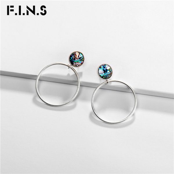 f.i.n.s minimalist big round metal drop earring shell circle statement earrings for women fashion jewelry gifts, Silver
f.i.n.s minimalist big round metal drop earring shell circle statement earrings for women fashion jewelry gifts, Silver