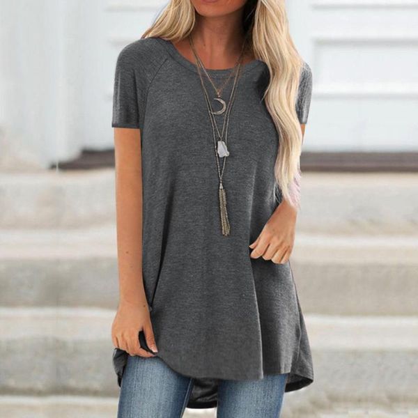 fashion women long t-shirt harajuku plus size gray t shirt solid color round neck short sleeved women clothes ropa mujer f110, White
fashion women long t-shirt harajuku plus size gray t shirt solid color round neck short sleeved women clothes ropa mujer f110, White