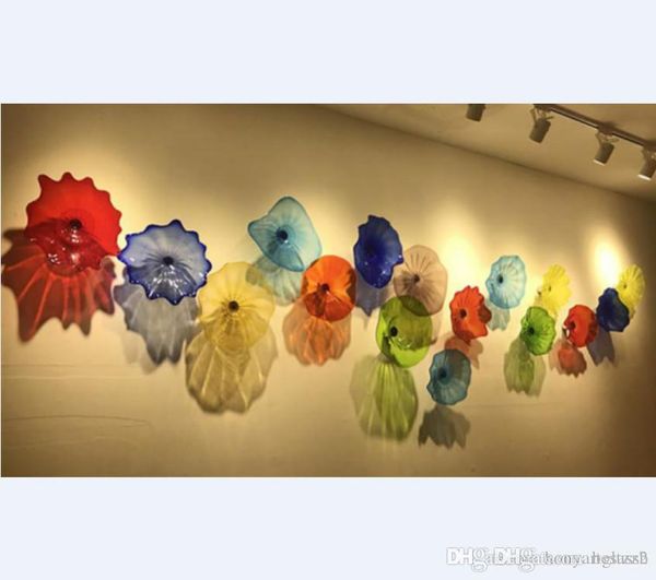 new hand blown glass plates for wall decoration style multicolor murano glass hanging plates wall art customized color size
new hand blown glass plates for wall decoration style multicolor murano glass hanging plates wall art customized color size