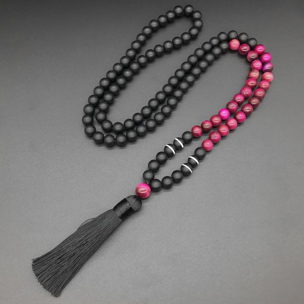8mm rose red tiger eye , japamala necklace, namaste yoga jewelry, chakra stones mala,buddhist mala prayer bead, 108 mala beads, Silver
8mm rose red tiger eye , japamala necklace, namaste yoga jewelry, chakra stones mala,buddhist mala prayer bead, 108 mala beads, Silver