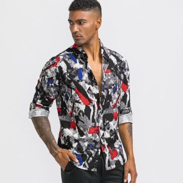 men's ethnic style vintage floral printing long sleeve casual designer shirts hawaiian loose shirt men dress camisa masculin#j1, White;black
men's ethnic style vintage floral printing long sleeve casual designer shirts hawaiian loose shirt men dress camisa masculin#j1, White;black