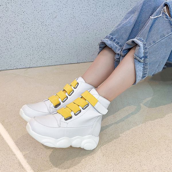 2019 fashion leisure soft sole wedges shoes for women hook loop sport sneakers white winter ankle boots woman booties, Black
2019 fashion leisure soft sole wedges shoes for women hook loop sport sneakers white winter ankle boots woman booties, Black