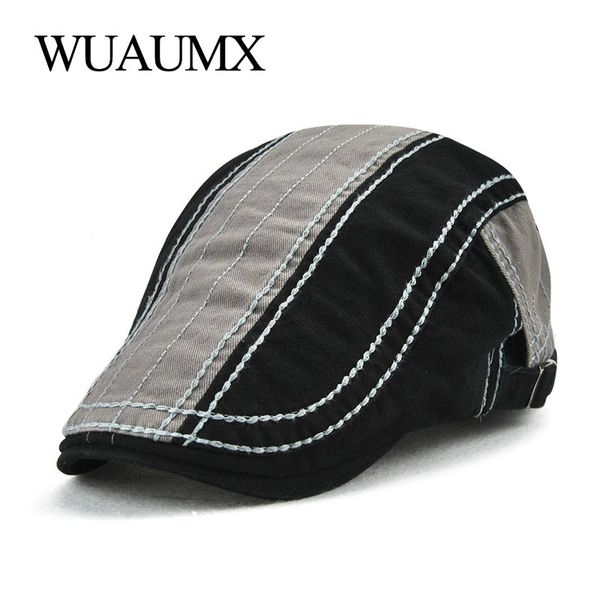 wuaumx simple beret hat for men women flat cap summer cotton peaked hat newsboy style visors beret cap casquette boina masculina, Blue;gray
wuaumx simple beret hat for men women flat cap summer cotton peaked hat newsboy style visors beret cap casquette boina masculina, Blue;gray