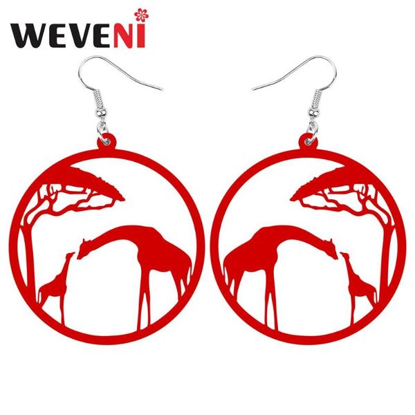 weveni acrylic round hollow tree branches giraffe earrings animal drop dangle jewelry for women girls teens charm gift accessory, Silver
weveni acrylic round hollow tree branches giraffe earrings animal drop dangle jewelry for women girls teens charm gift accessory, Silver