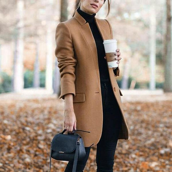 formal wool coat blend jacket women new style long solid outerwear warm autumn winter woolen overcoat fleece lady trench coat 4#, Black
formal wool coat blend jacket women new style long solid outerwear warm autumn winter woolen overcoat fleece lady trench coat 4#, Black