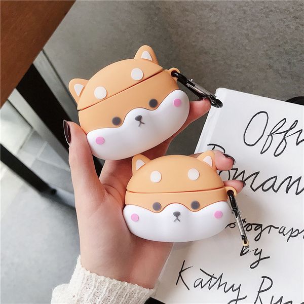 silicone cute corgi dog bluetooth wireless headset cover for apple airpods 1 2 pro charging case
silicone cute corgi dog bluetooth wireless headset cover for apple airpods 1 2 pro charging case