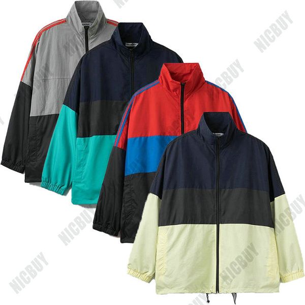 fashion designer mens brand clothing windbreaker letter print striped sleeve patchwork color zip streetwear outwear jacket, Black;brown
fashion designer mens brand clothing windbreaker letter print striped sleeve patchwork color zip streetwear outwear jacket, Black;brown