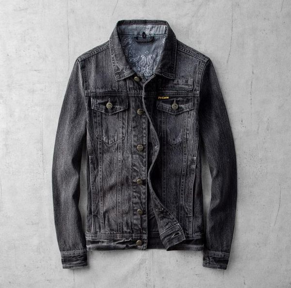 me's autumn denim jacket male turn-down collar black long sleeve denim coats back pockets design biker jackets high quality, Black;brown
me's autumn denim jacket male turn-down collar black long sleeve denim coats back pockets design biker jackets high quality, Black;brown